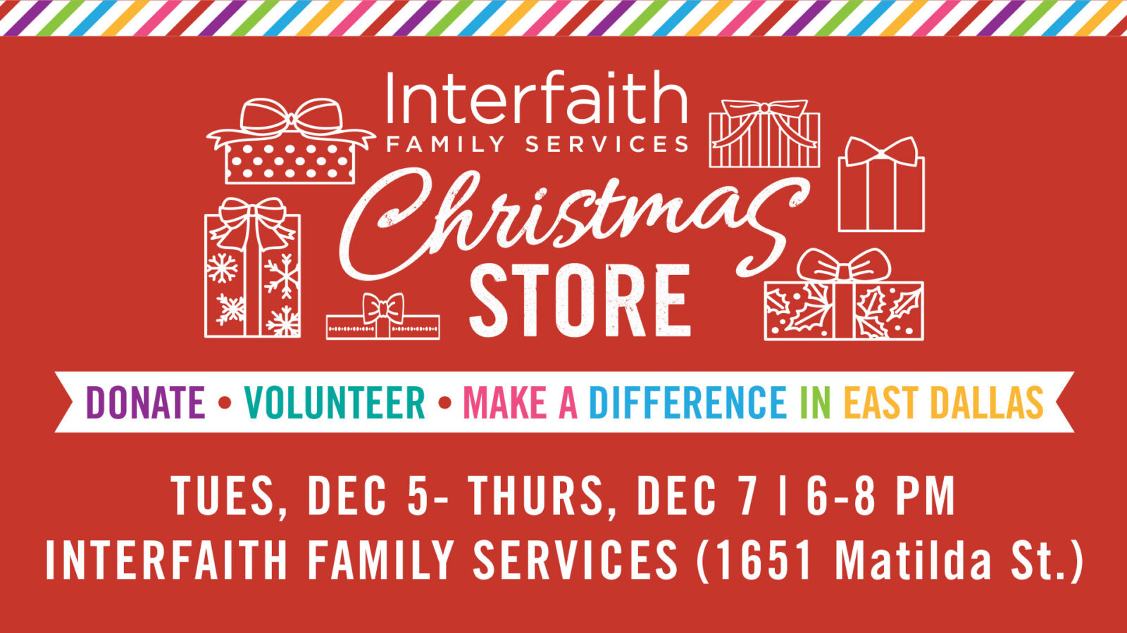 Christmas Store INTERFAITH FAMILY SERVICES